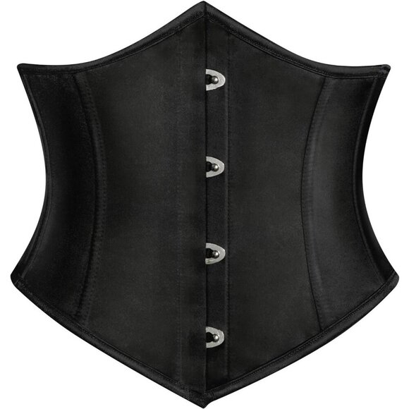 Women's Casual Floral Lace Up Boned Underbust Darkness Corset Waist Belts